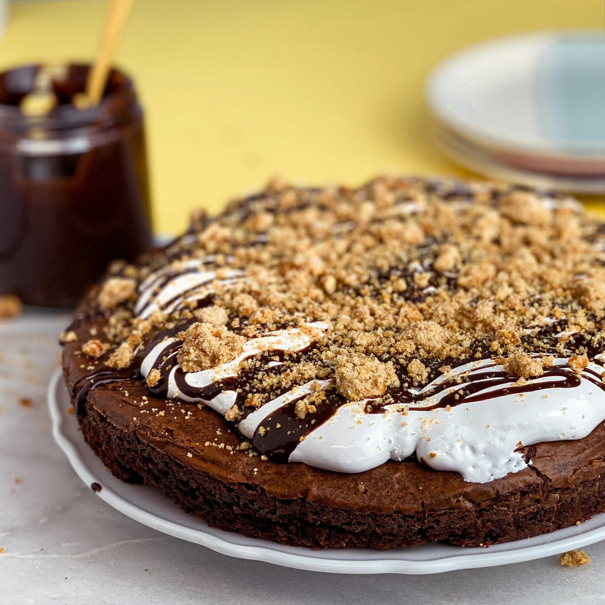 S’mores Brownie Torte